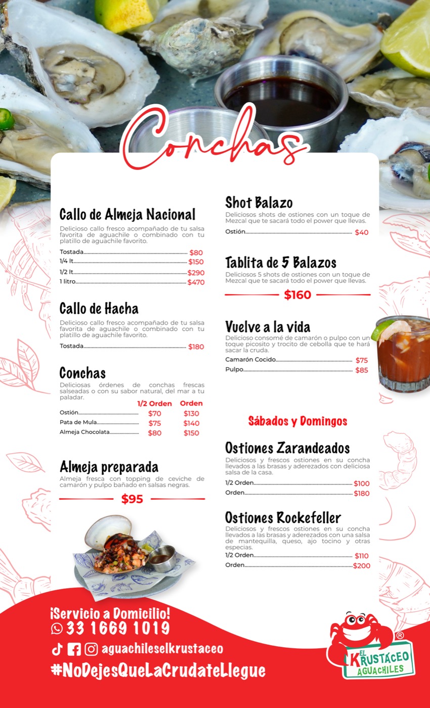 El Krustáceo — menú 9