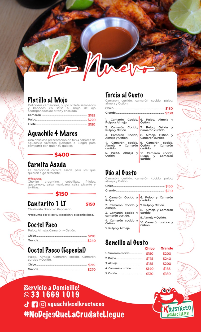 El Krustáceo — menú 11